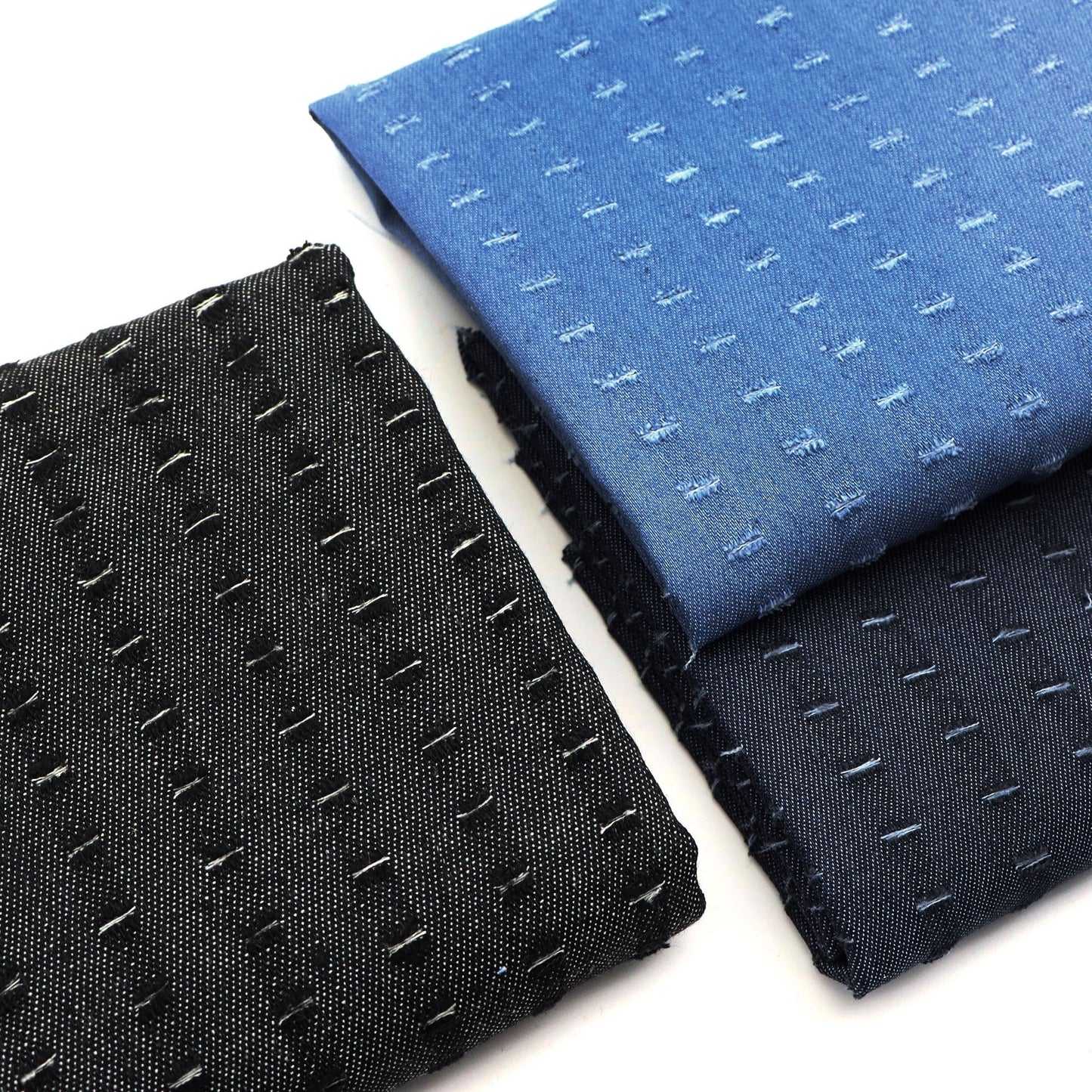 1Pc solid Pre-Washed ripped hole Denim Fabric - 59x19.68inch(150x50cm)  DIY Crafts Projects, DIY Wallet Making