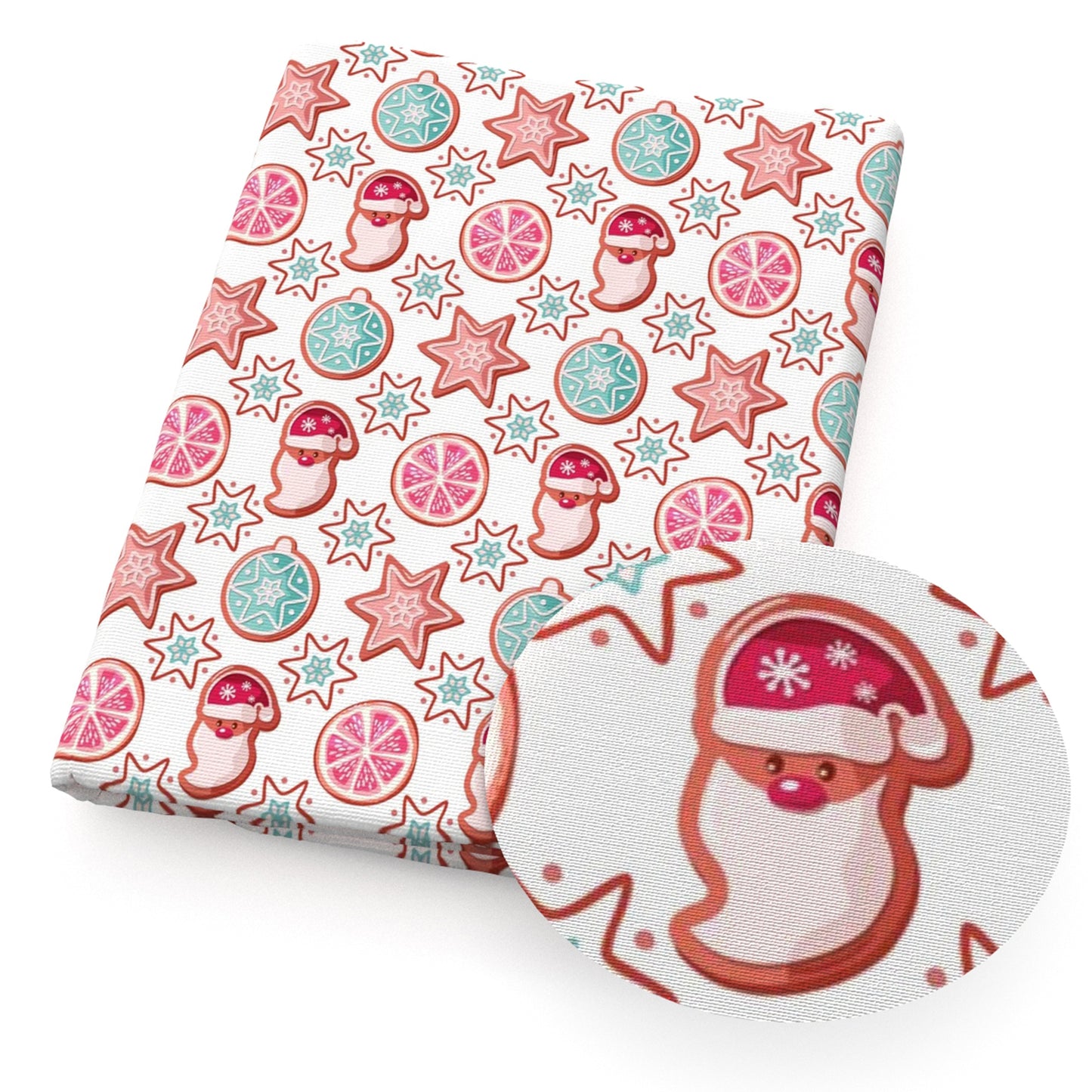 grapefruit star starfish christmas day fabric