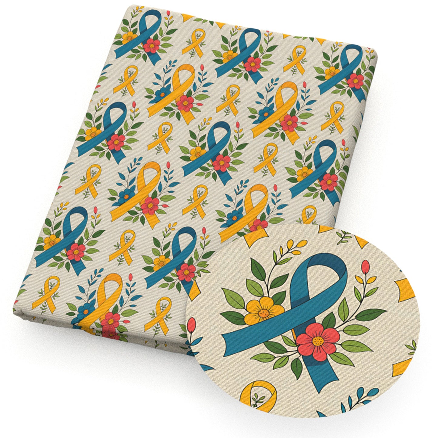 flowerfloral breast cancer fabric