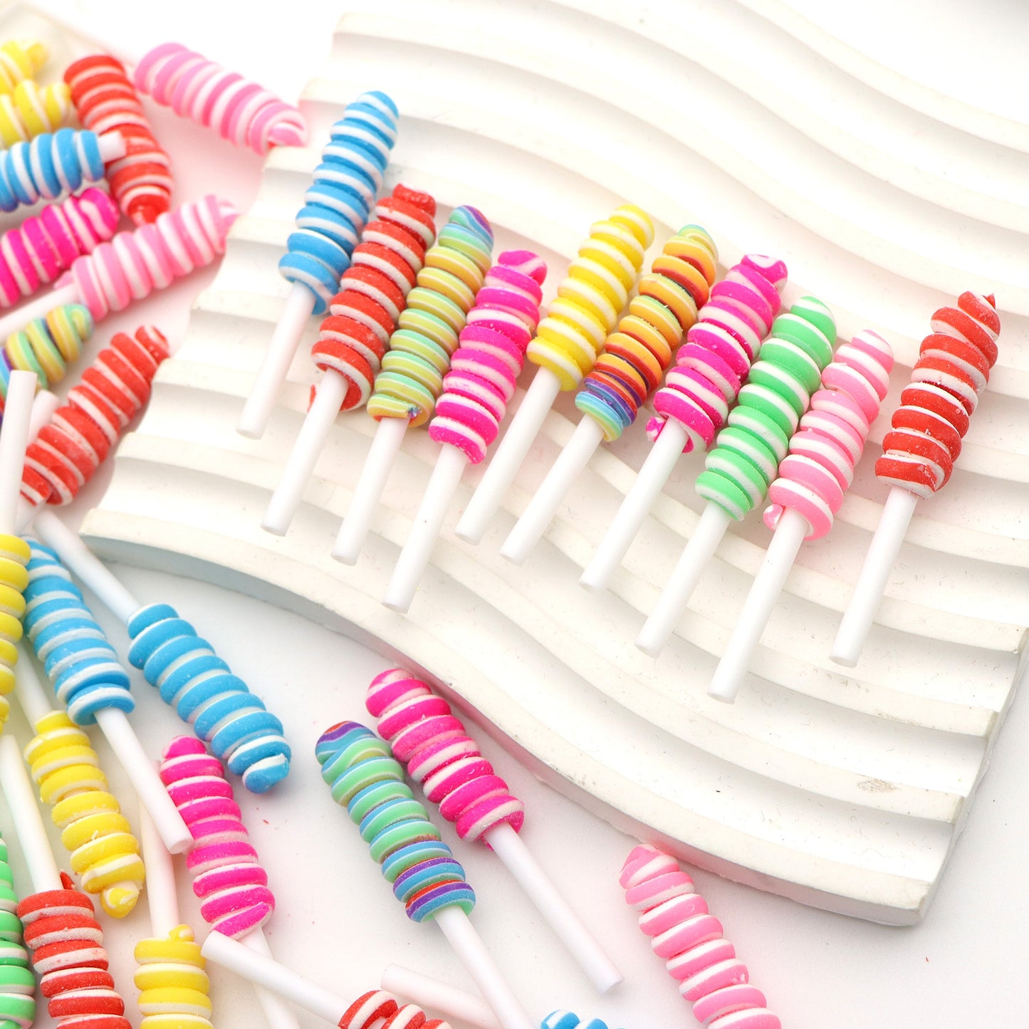 10Pcs Colorful Lollipop Resin Pendant Charms,Cute Simulation Lollipop Jelly Candy DIY Accessories for DIY Jewelry Making,Phone Case & Stationery Box Embellishment,Ideal for Creative Crafts & Unique Gifts