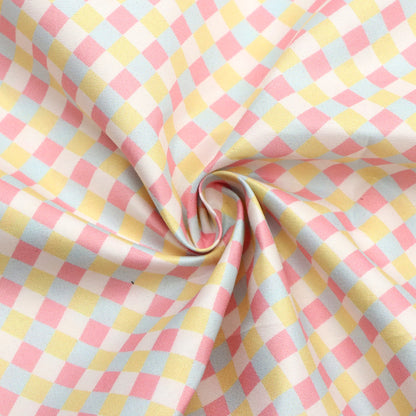1Pc 59x19.68inch(150x50cm) rhombus plaid 100% Polyester Material fabric, Pre-Cut for DIY Sofa Covers & Handmade Projects