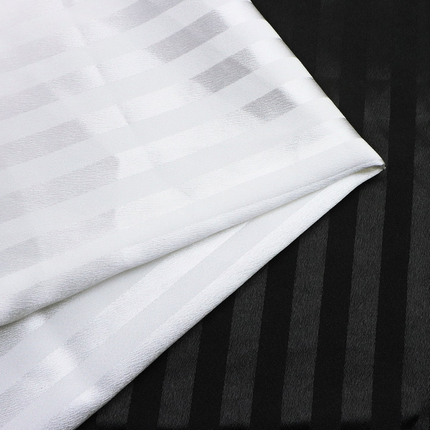 1Pc Double Sided Striped Polyester Fabric - 59x19.68inch Pre-cut 100% Polyester Fabric,Black/White/Coffee Color for Choice,Hand Wash Only,Perfect for Quilting,Ideal for Home Textile Sewing,DIY Wallet ,Pouches,Bag Making,Perfect for Cushions,Pillow