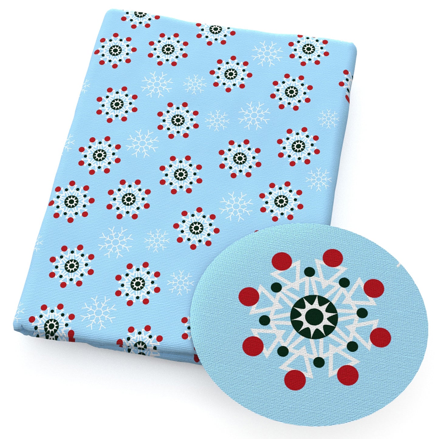 snowflake snow christmas day fabric