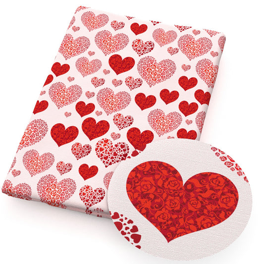 valentine's day heart love fabric