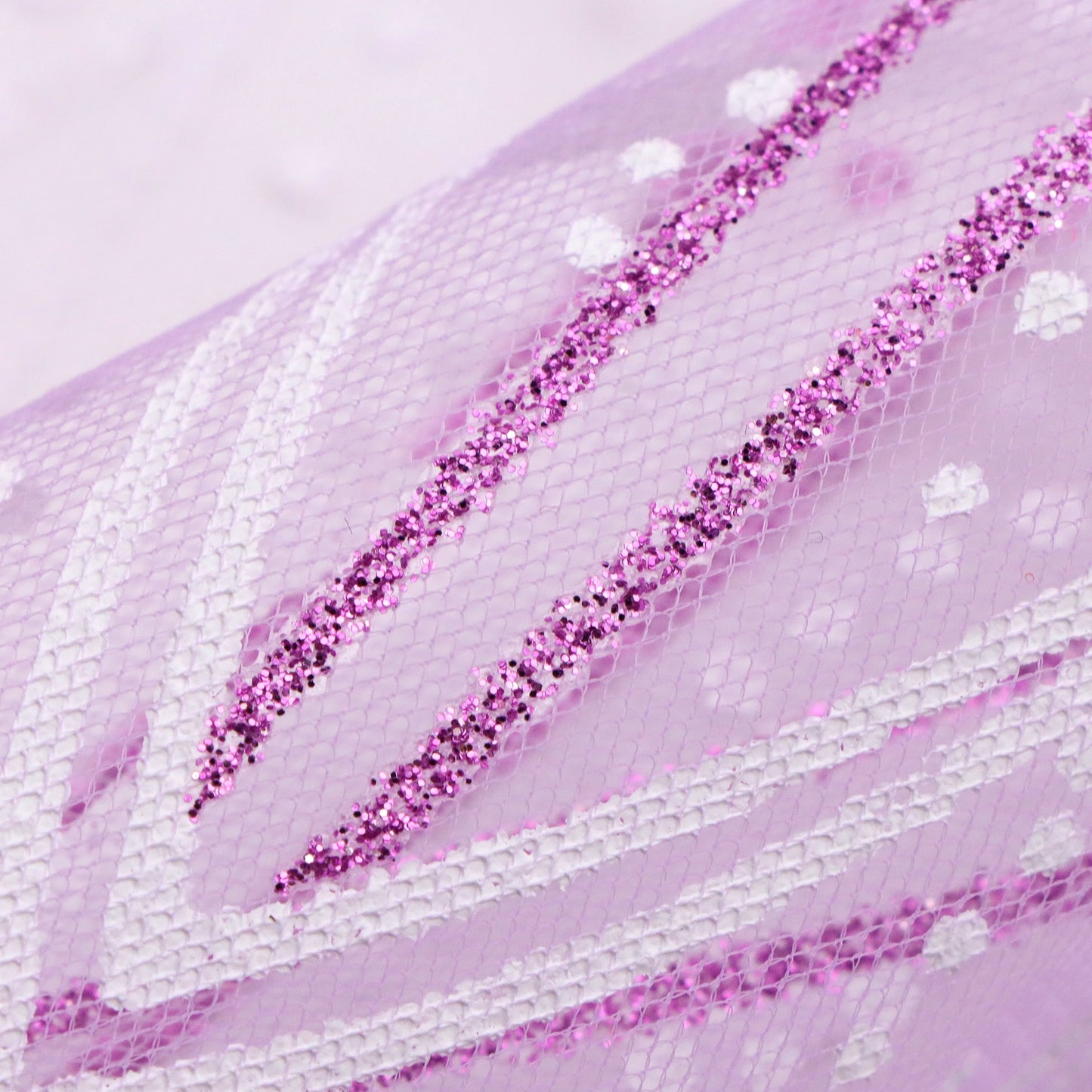 1Pc 59x19.68inch(150x50cm) glitter Tulle Mesh fabric, Suitable For Handmade DIY Party Decoration, Background Decoration, Table Decoration Fabrics And Other Multi-purpose