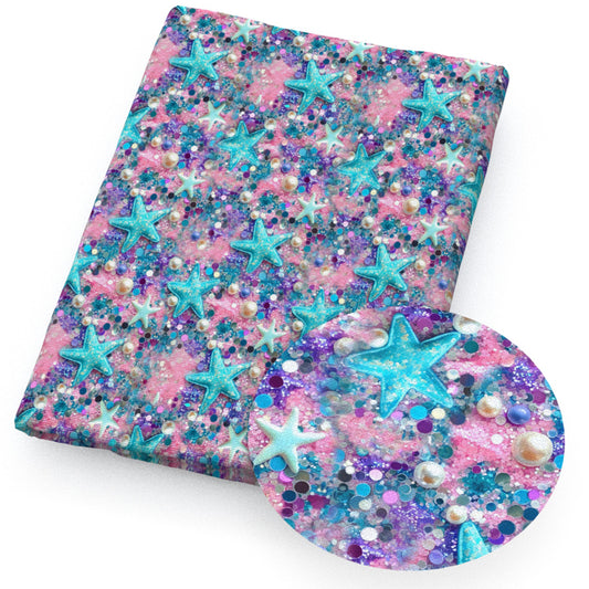 star starfish pearl sequins paillettespangles fabric
