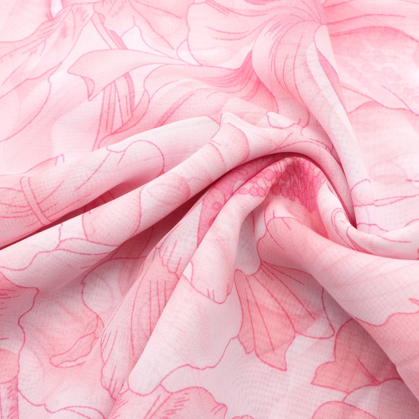 1Pc flower Chiffon Fabric - 58.27x19.68inch(148x50cm) Pre-cut Fabric,Perfect for DIY Sewing,Bags,Party Decor, Tablecloths, Gift Wrapping,Cushions & Furniture Covers