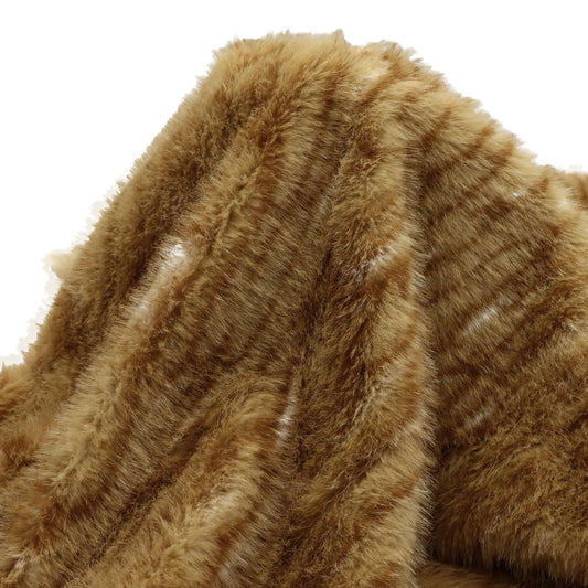 1pc cat pattern  Faux Fur Fabric - 62.99x19.68inch(160x50cm160x50cm) 100%Polyester Material,Non-Stretch, High Density for DIY Crafts - Hand Wash Only Precut Fabric