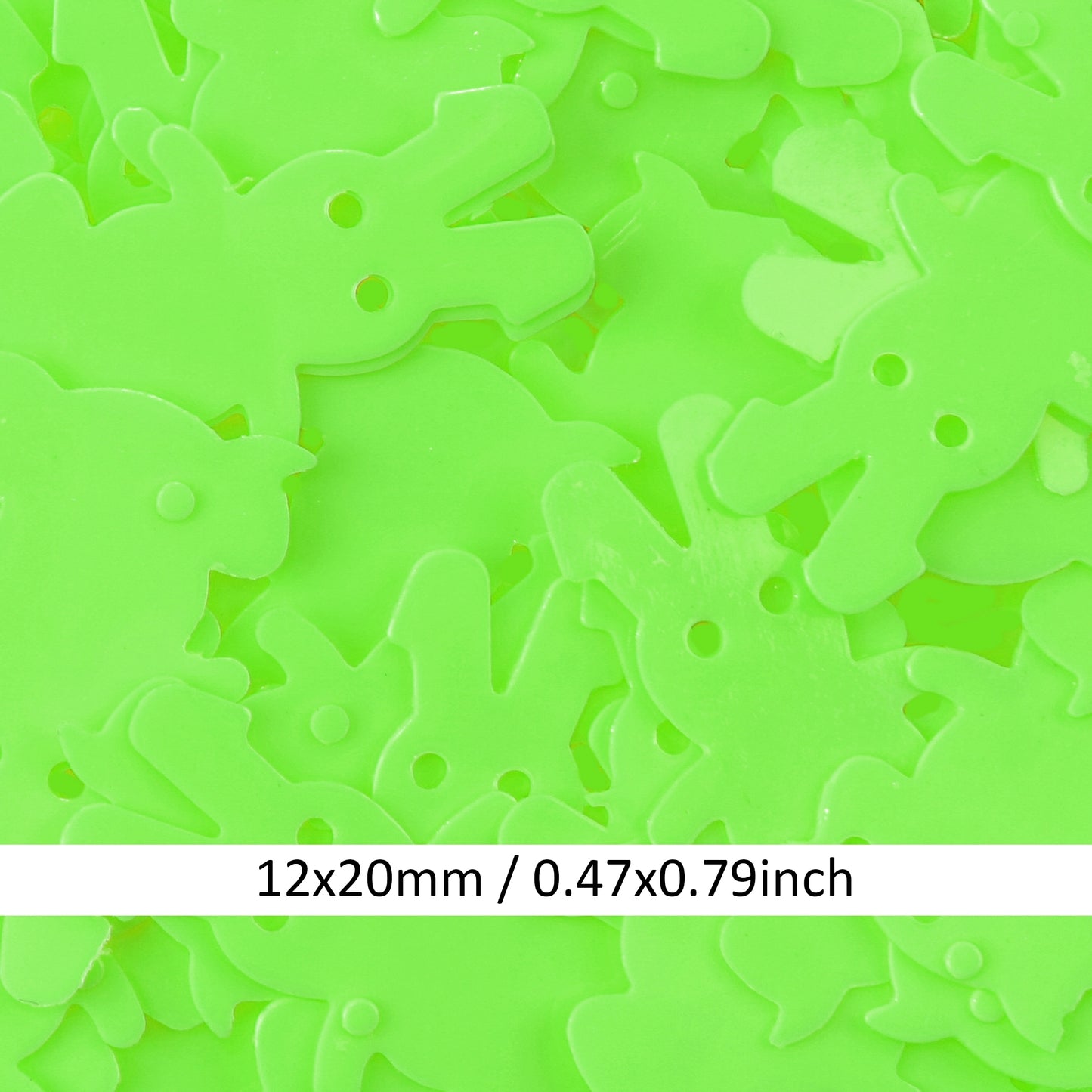 1 Pack of 10g Colorful Rabbit Sequins - DIY Handmade Animal Sequins for Sewing Accessories, Skirt, Dress Decor  Paillettes For Spring DIY Jewelry & Craft Making