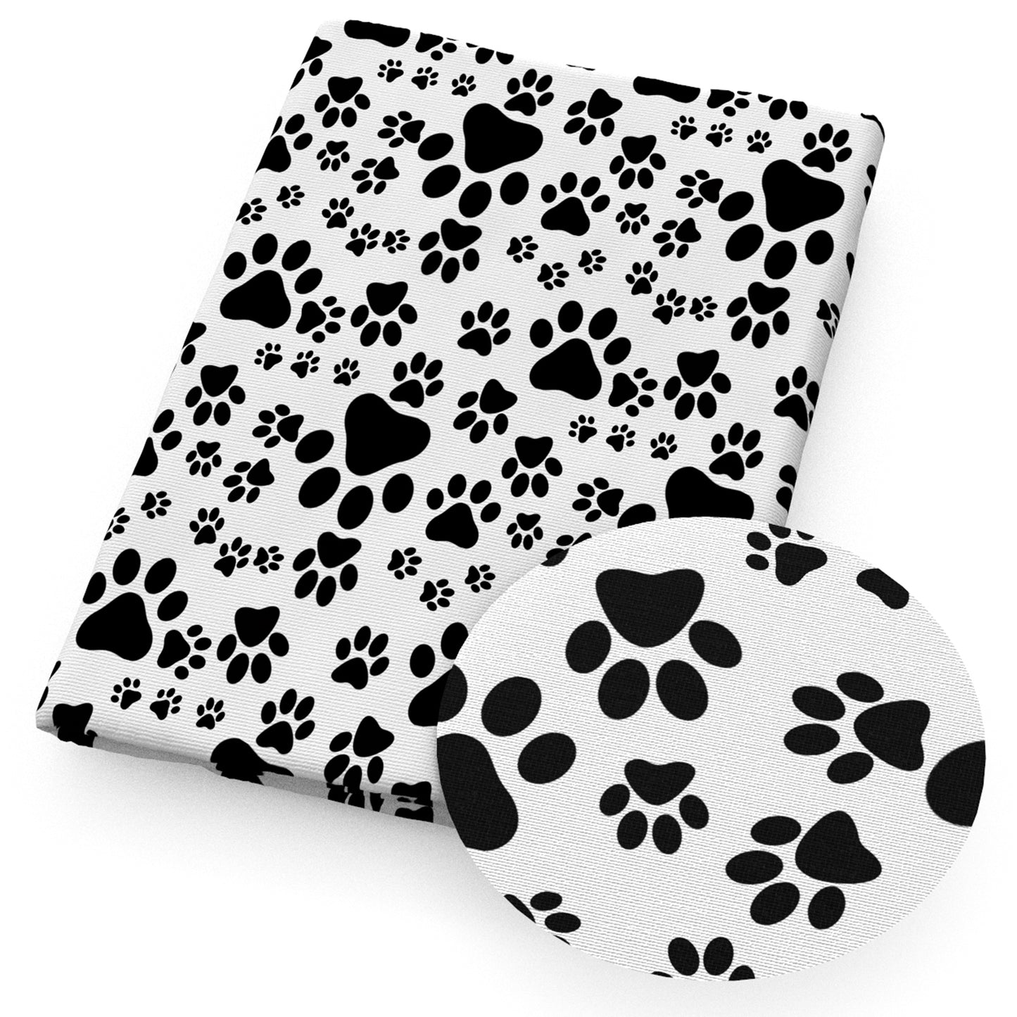 footprint paw fabric