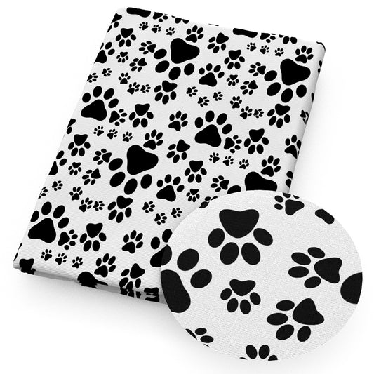 footprint paw fabric