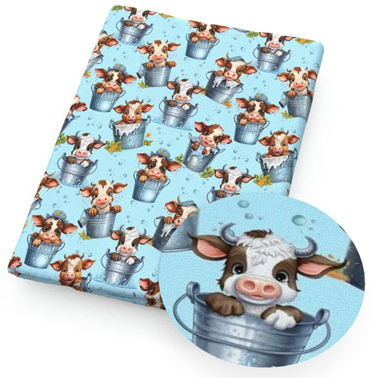cow bucket fabric