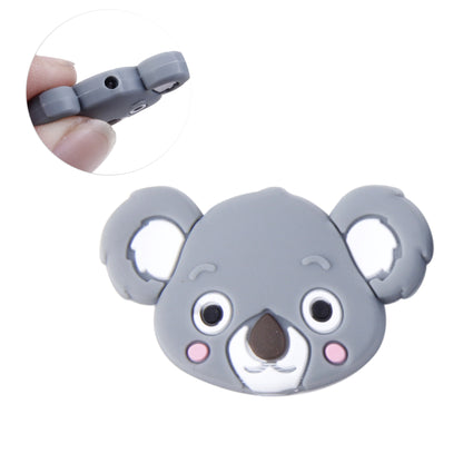 1Pc Cute Animal-Themed Silicone Bead Set for DIY Jewelry Making - Koala & Assorted Shapes, Perfect for Bracelets and Necklaces Crafting