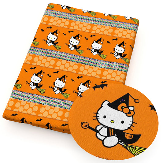 plaid halloween bat fabric