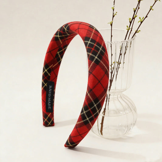 Vintage Checkered Headband