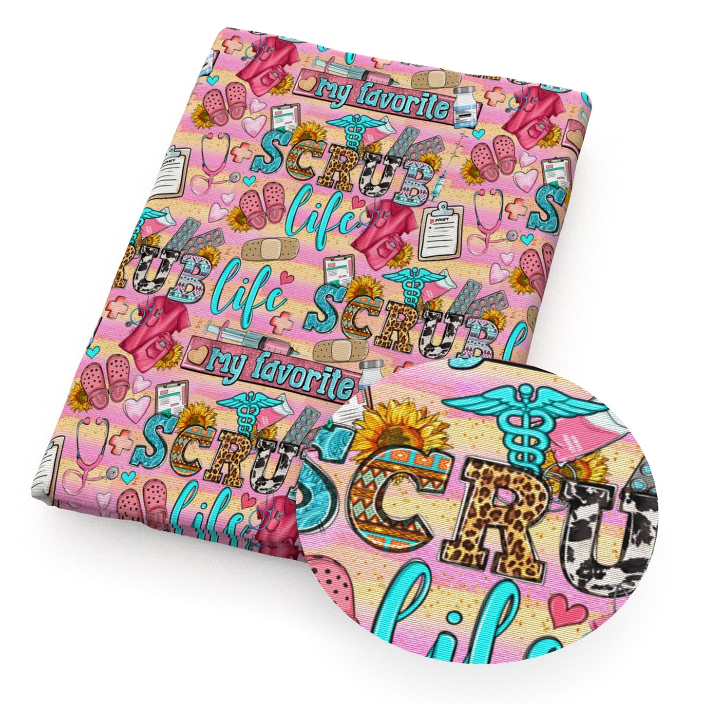 medical design theme fabric