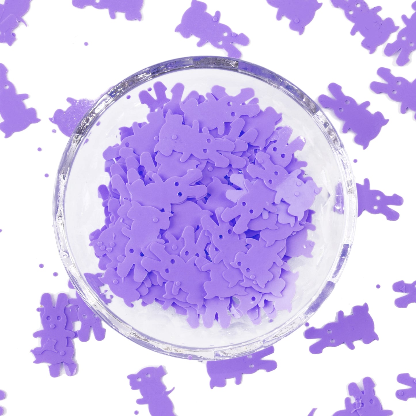 1 Pack of 10g Colorful Rabbit Sequins - DIY Handmade Animal Sequins for Sewing Accessories, Skirt, Dress Decor  Paillettes For Spring DIY Jewelry & Craft Making