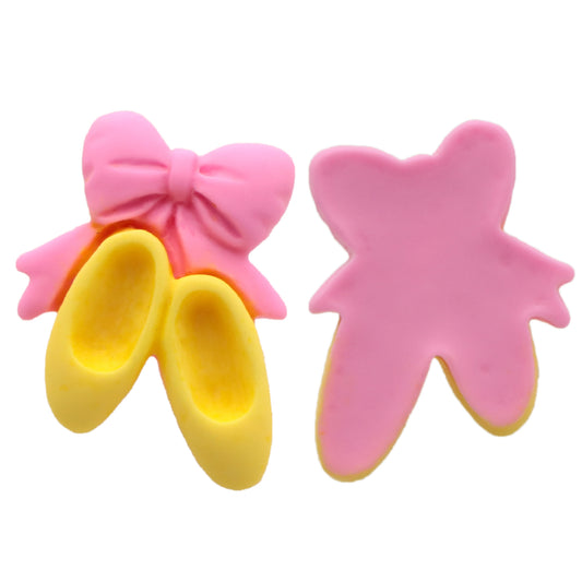 5pcs ballet Shoe Cabochons Charms, Acrylic Resin Charms for DIY Crafts, Jewelry Making, Keychains, Phone Cases, and Fridge Magnets - Colorful Decorative Beads