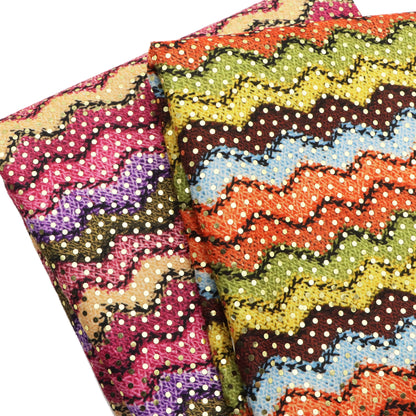 1pc wave Sequins Velvet Fabric - 59x19.68inch(150x50cm) 100%Polyester Material, High Density for DIY Crafts - Hand Wash Only Precut Fabric