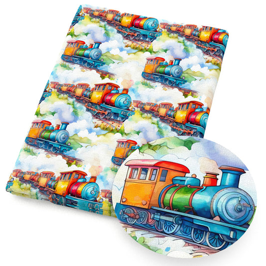 the train color series cloud fabric