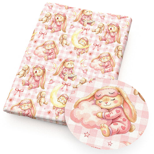 star starfish plaid grid moon heart love bowknotbows fabric