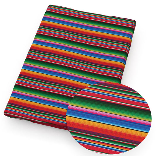 stripe rainbow color printed fabric