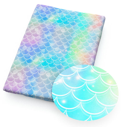 fish scalesmermaid scales gradient color fabric