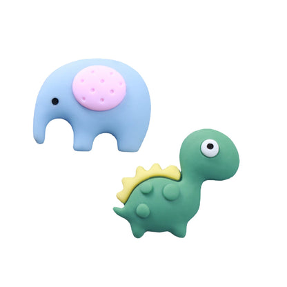 Resin Flat Back Charms Beads,2pcs Frog Duck Turtle Elephant Shape Resin Cabochons for DIY Crafts, Scrapbooking, Jewelry Making