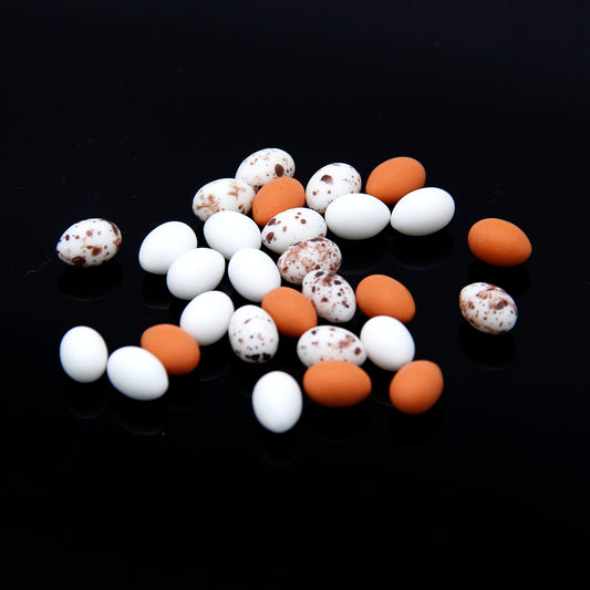 5Pcs Miniature Eggs,DIY Mini Small Egg Duck Egg Quail Egg Model Beads,DIY Crafts, Art Crafts Supply, Cute Home Decoration, Handmade Crafts,Dollhouse Decoration