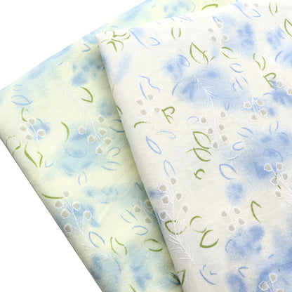 1Pc 59x19.68inch(150x50cm) leaves Tie Dye 100% Polyester Material fabric, Pre-Cut for DIY Sofa Covers & Handmade Projects