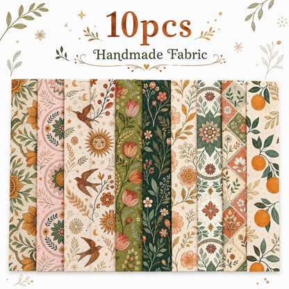 10pcs Vintage Floral Pattern Jelly Roll Fabric Strips 2.5X19.7inch Pre-Cut 100% Polyester For Patchwork Quilts, Table Runners, Placemats, Tote Bags, Storage Pouches, Makeup Bags, Coasters, Quilt Blocks & Binding