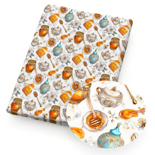 flowerfloral honey pot fabric