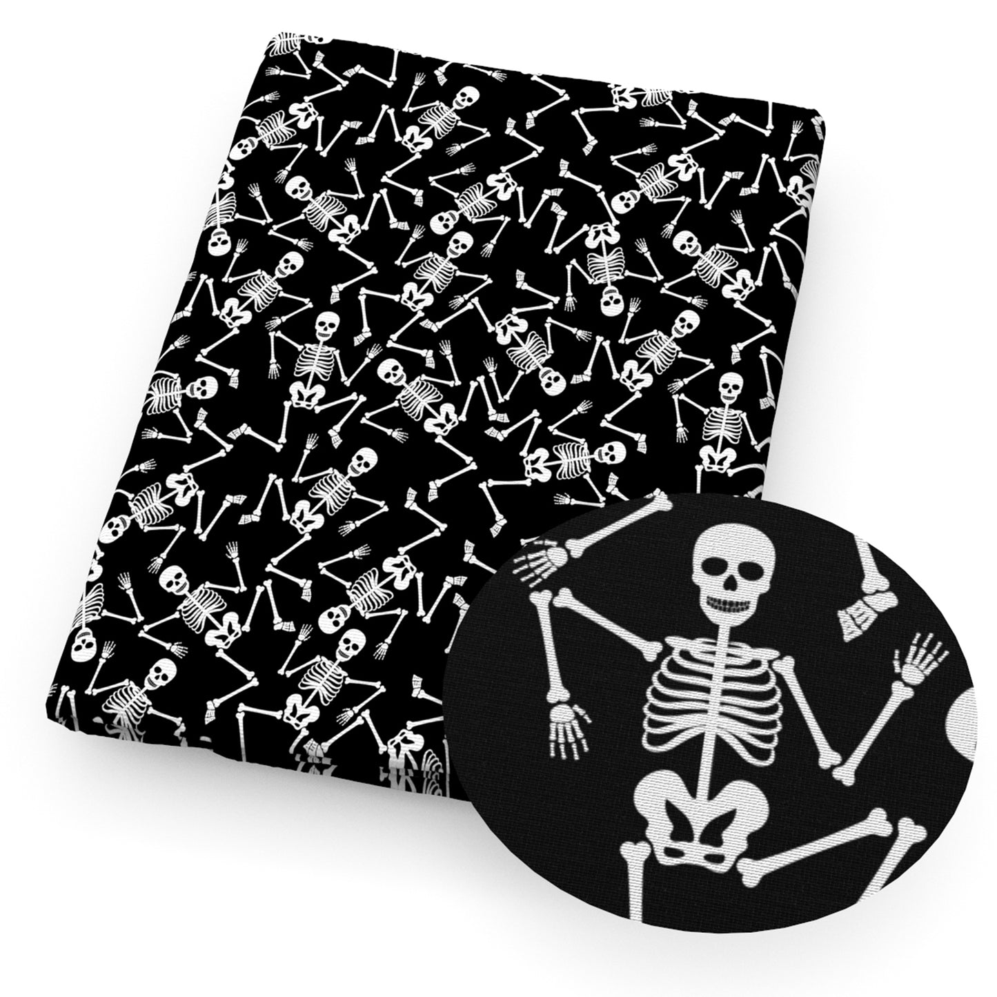 halloween skull ghost skeleton bones human bones fabric
