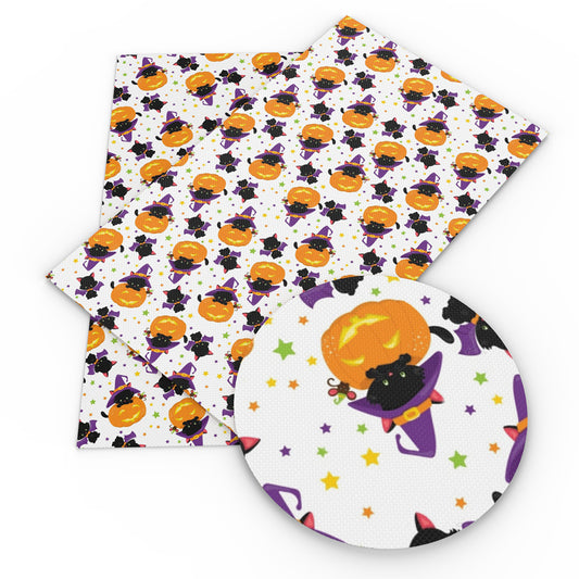 star starfish halloween pumpkin cat bat fabric