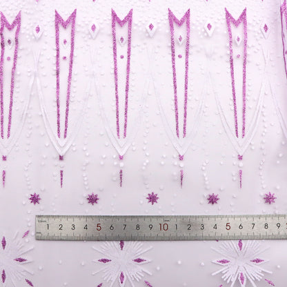 1Pc 59x19.68inch(150x50cm) glitter Tulle Mesh fabric, Suitable For Handmade DIY Party Decoration, Background Decoration, Table Decoration Fabrics And Other Multi-purpose