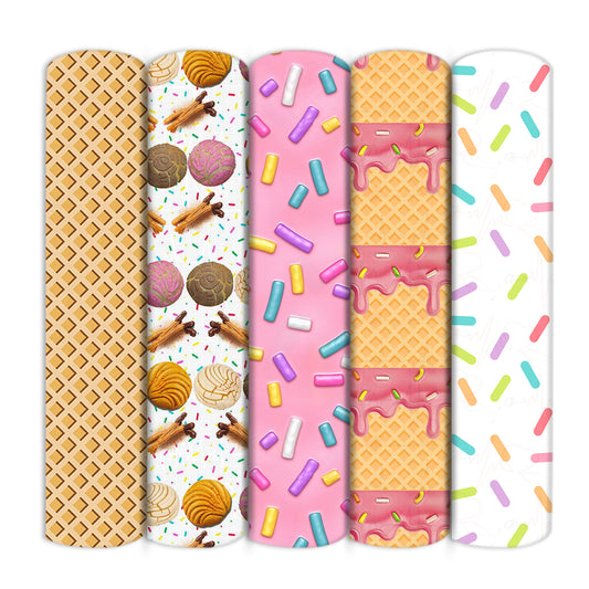 Dessert Theme Printed Fabric
