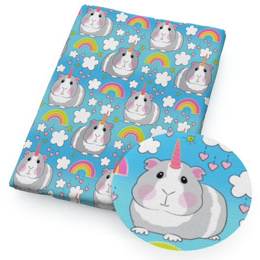 unicorn rainbow color guinea pig rainbow fabric