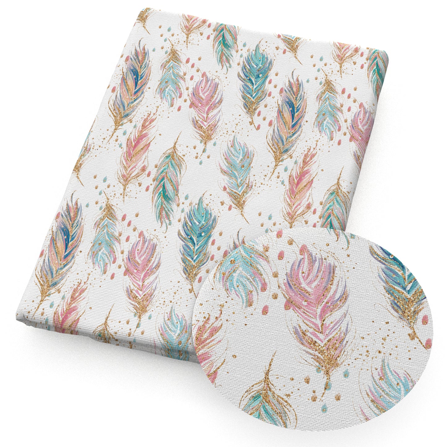 feather printed fabric