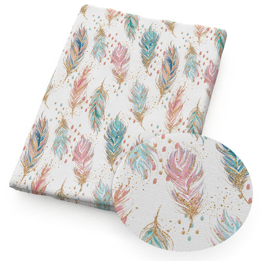 feather printed fabric