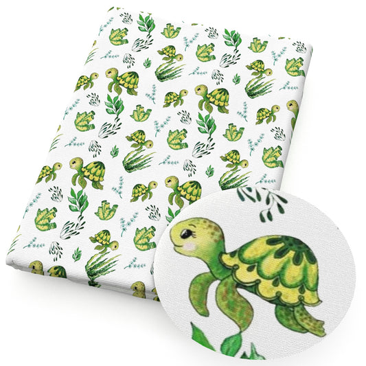 animals turtle tortoise seaweed fabric