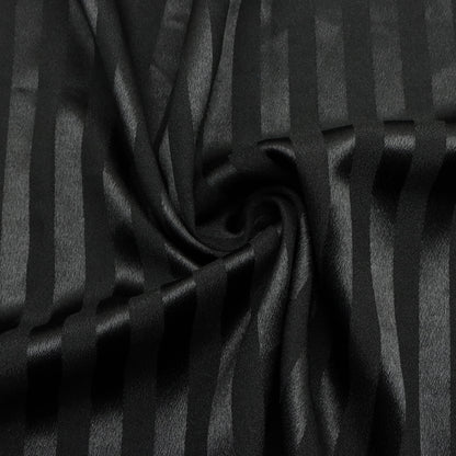 1Pc Double Sided Striped Polyester Fabric - 59x19.68inch Pre-cut 100% Polyester Fabric,Black/White/Coffee Color for Choice,Hand Wash Only,Perfect for Quilting,Ideal for Home Textile Sewing,DIY Wallet ,Pouches,Bag Making,Perfect for Cushions,Pillow