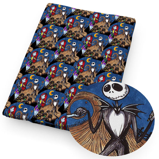 skellington the nightmare before christmassally pumpkin halloween fabric