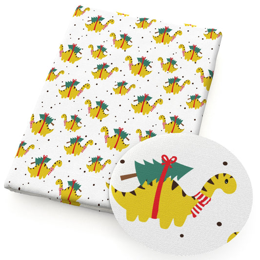 animals christmas day dinosaurs dino fabric