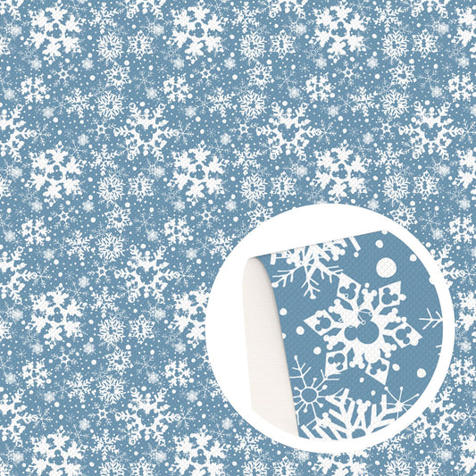 christmas day snowflakesnow fabric