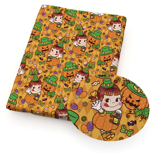 halloween pumpkin candysweety fabric