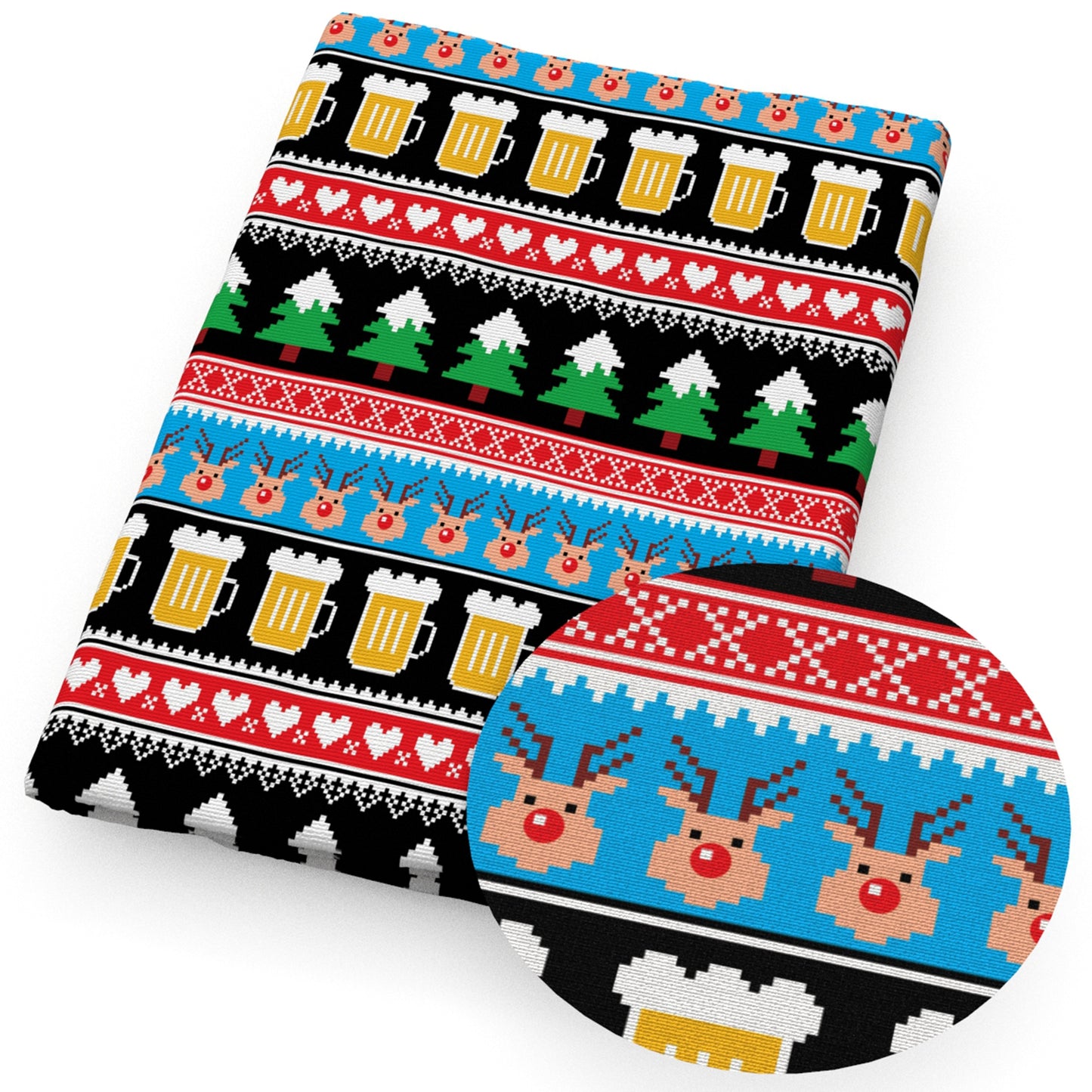 christmas tree deerreindeer giraffe fabric