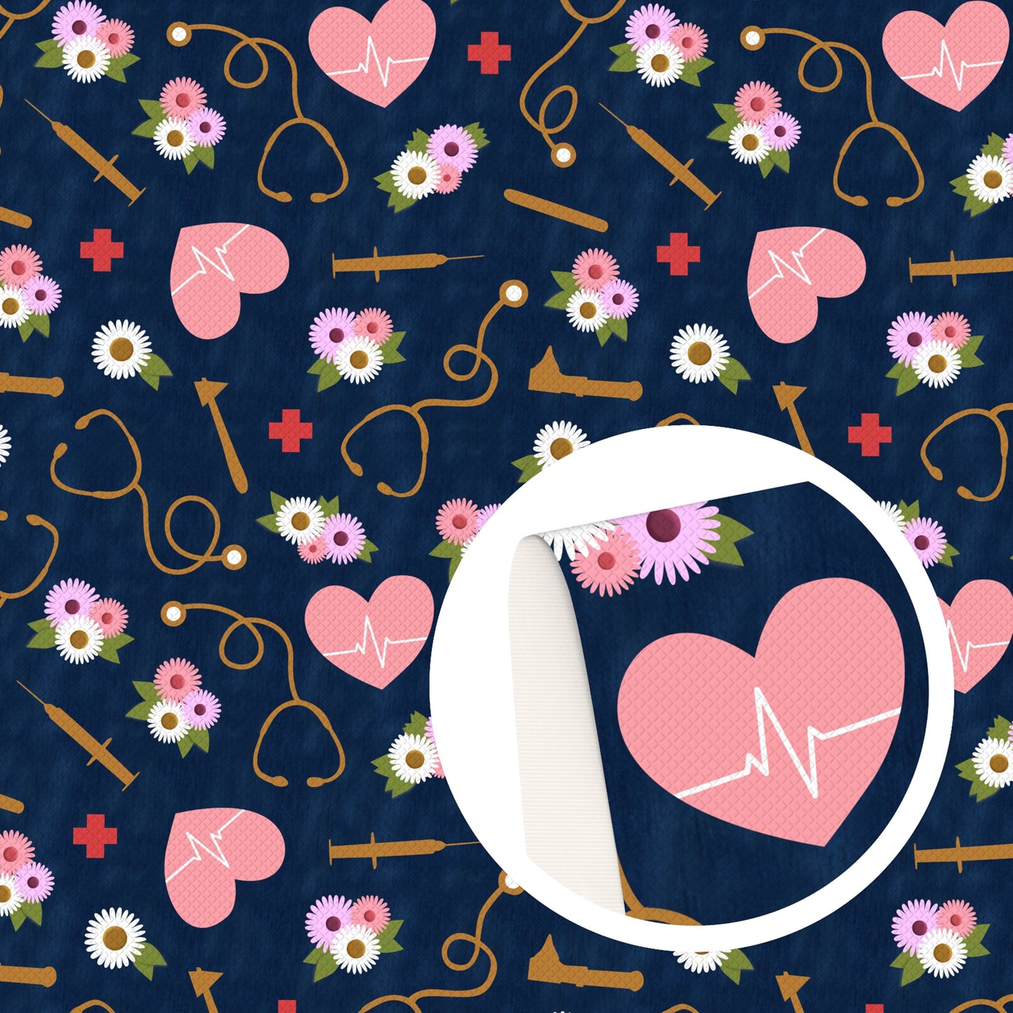 medical design theme fabric