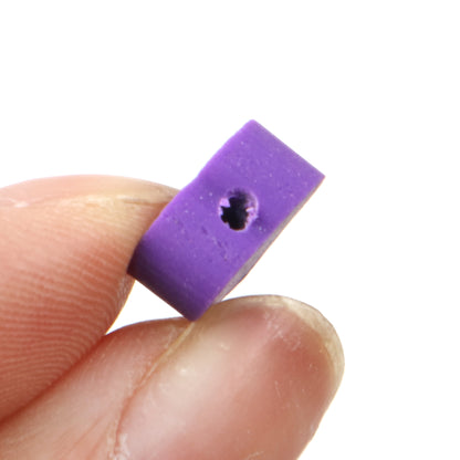 50pcs Virbant Colors Heart Shaped Polymer Clay Slice Beads - Realistic Charms DIY Jewelry Making, Spacer Beads for Customizable Bracelets and Accessories, Craft Supplies for Creative Projects