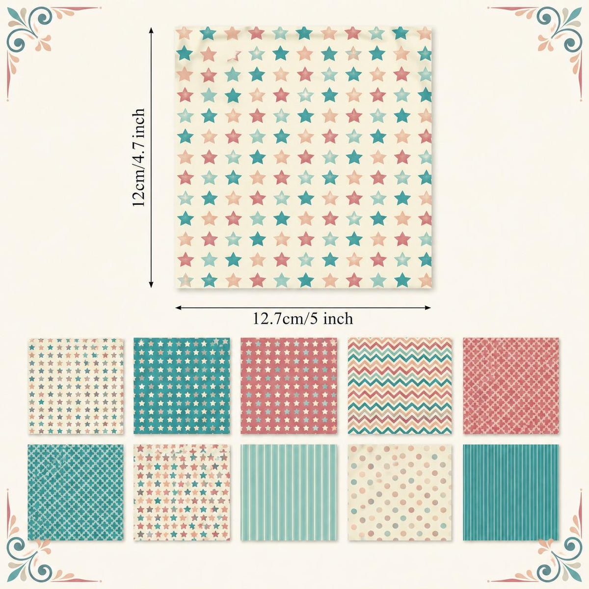 10Pc/Set Star Stripe Series Fat Quarter Fabric, Pre-Cut Square Fabric Assort, Fabric Set, Craft Fabric, Handmade DIY Patchwork Fabric,Home Quilting Sewing Fabric, Packaging Fabric, Scrapbooking Craft Hobbyist