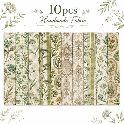 10pcs Vintage Floral Pattern Jelly Roll Fabric Strips 2.5X19.7inch Pre-Cut 100% Polyester For Patchwork Quilts, Table Runners, Placemats, Tote Bags, Storage Pouches, Makeup Bags, Coasters, Quilt Blocks & Binding